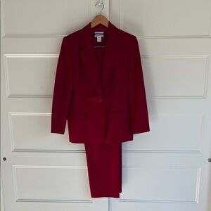 Pendleton 100% Wool Vintage Red Women's Suit